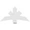 Ekena Millwork Alberta Architectural Grade PVC Gable Bracket, 48"W x 24"H x 4"D x 6"F, 12/12 Pitch GBP048X24X0406ALB00 - alternate 4